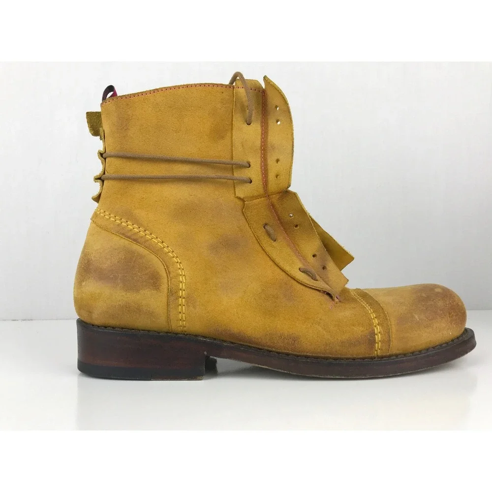 Ted Baker Mens Boots TBM583 Tan Suede Lace Up Ankle Boots Size US 9 UK 8 EU‎ 42
